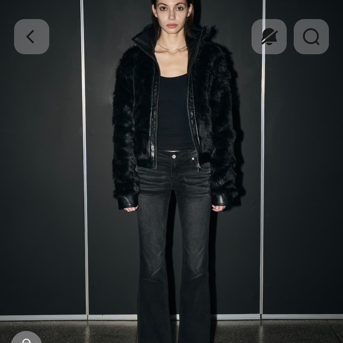 하이넥 투웨이 퍼자켓 high neck 2-way fur jacket 상품이미지1