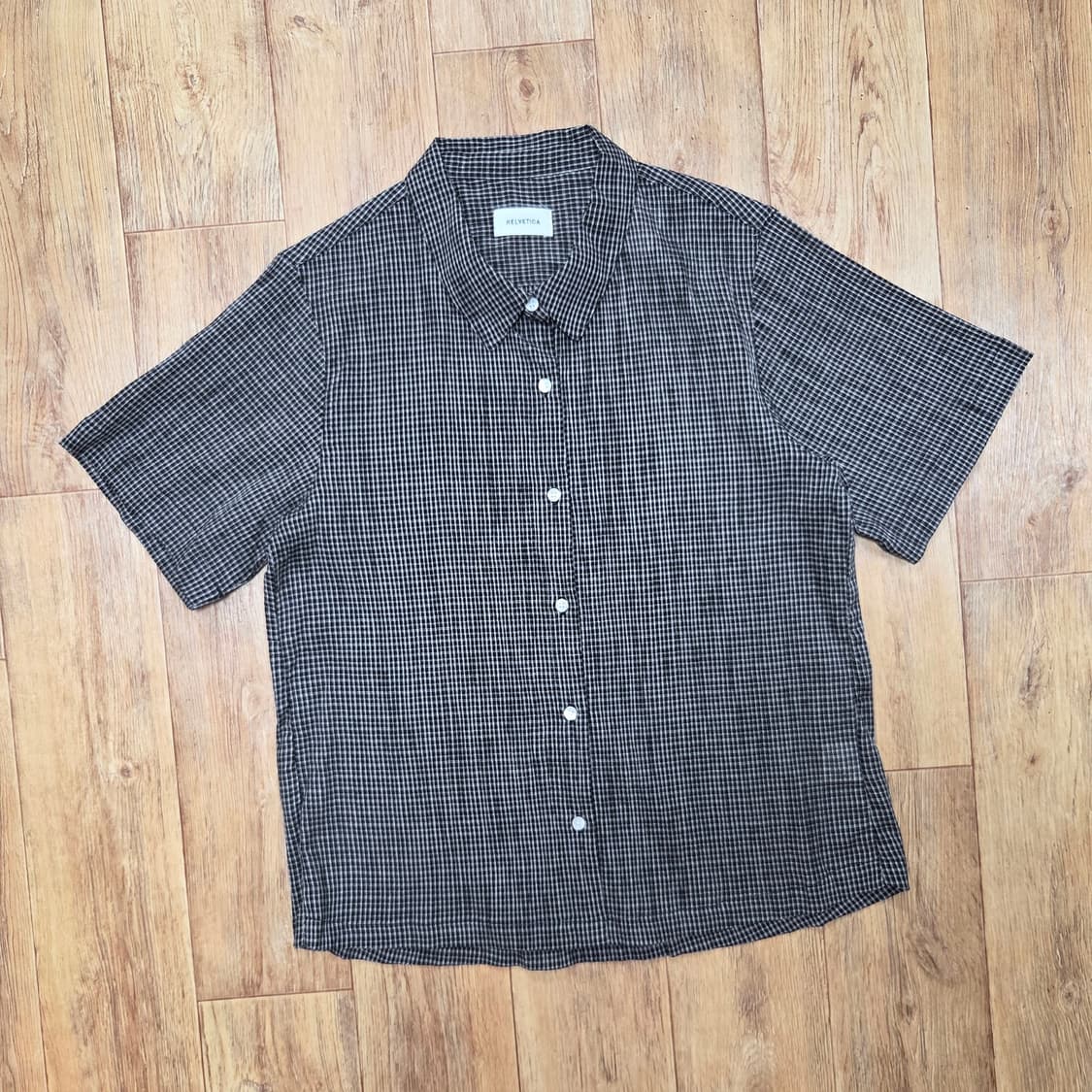 헬베티카(HELVETICA) 체크 셔츠 프리사이즈 새상품 상품이미지1