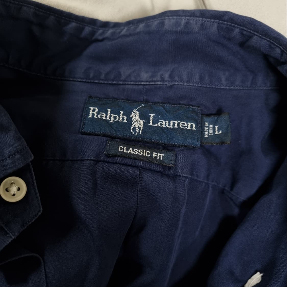 폴로 랄프로렌 네이비 반팔 셔츠 상품이미지4