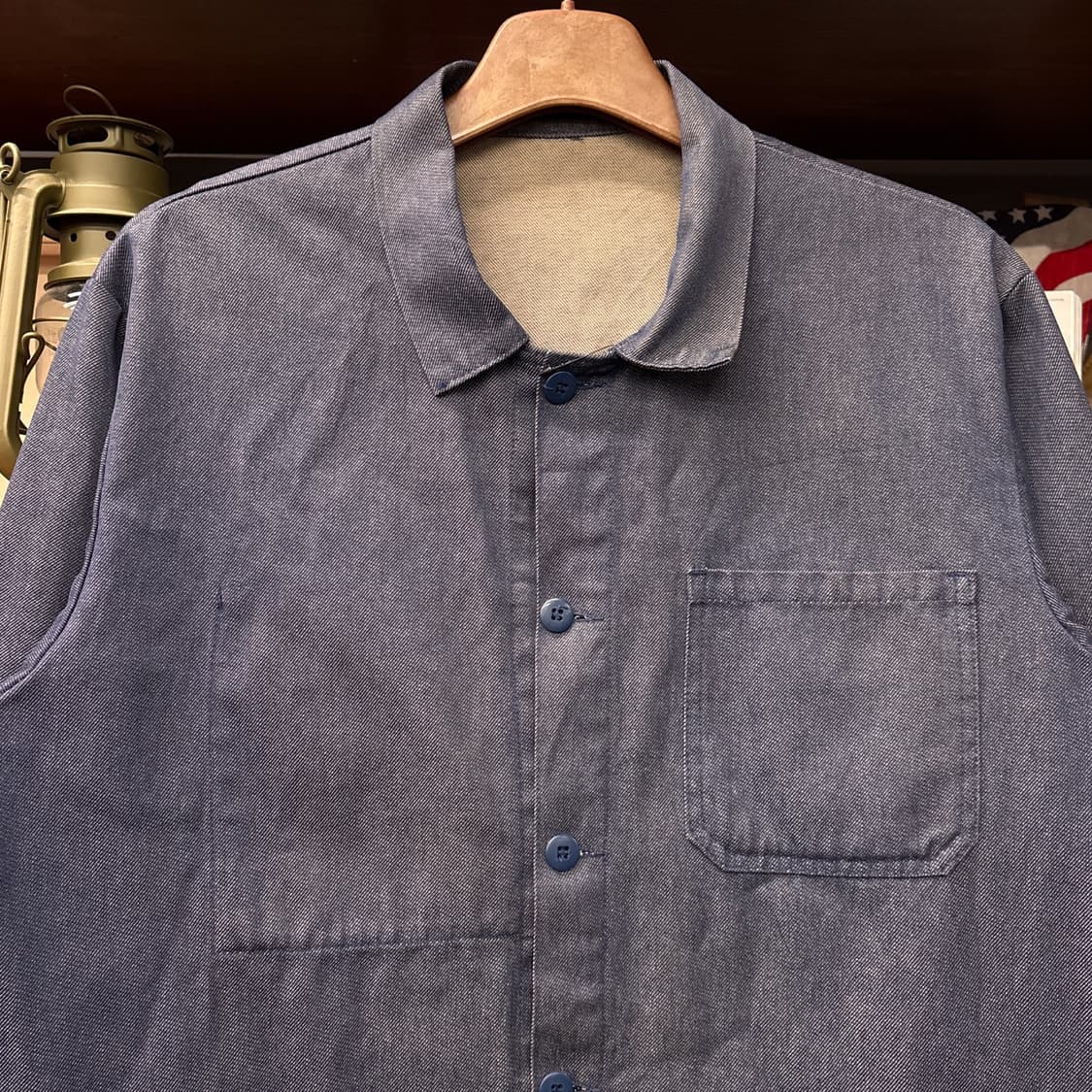 80s 데님 트윌 프렌치 워크자켓 / 초어자켓 워크웨어 N980 상품이미지3