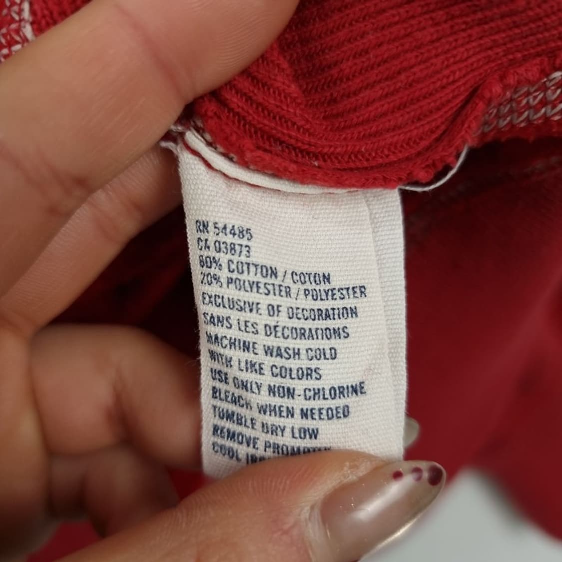 [아메리칸이글] Y2K 빈티지 그래픽 프린팅 후드티 레드 M19517 상품이미지7