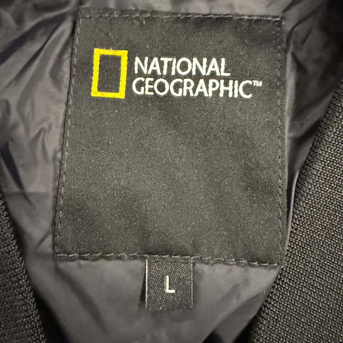 [정품/L] 내셔널지오그래픽 블랙 퀼팅 패딩 점퍼 b15 상품이미지5