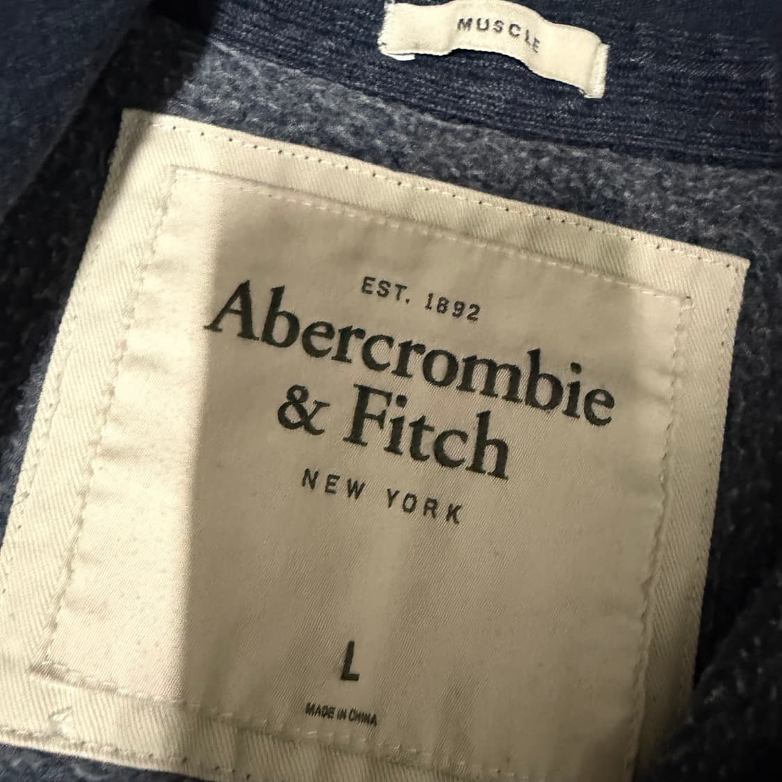 아베크롬비 그레이 후드집업 L 상품이미지3