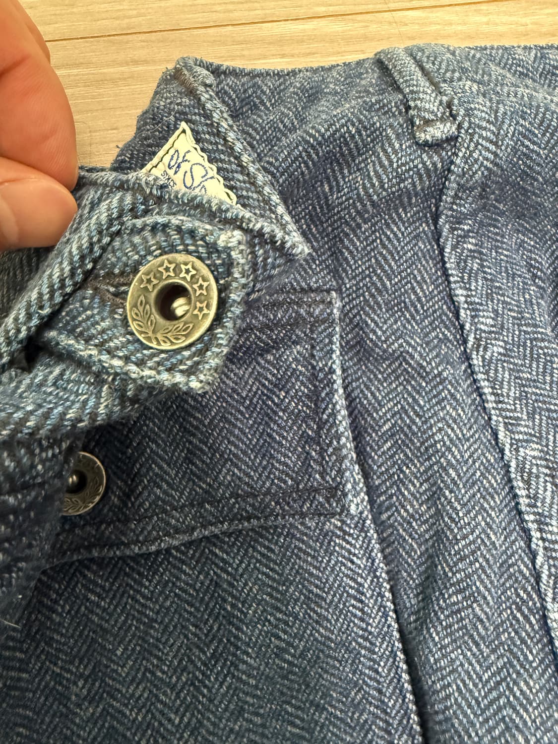 orslow 오어슬로우 헤링본 퍼티그 슬림 레어템 1사이즈 상품이미지5