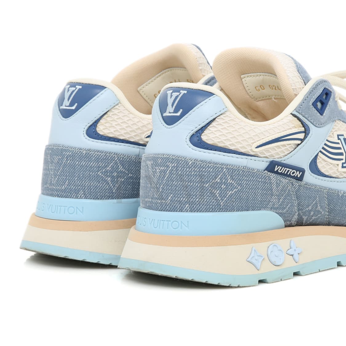 루이비통 런어웨이 데님 스니커즈 스케이트 트레이너 운동화 상품이미지5