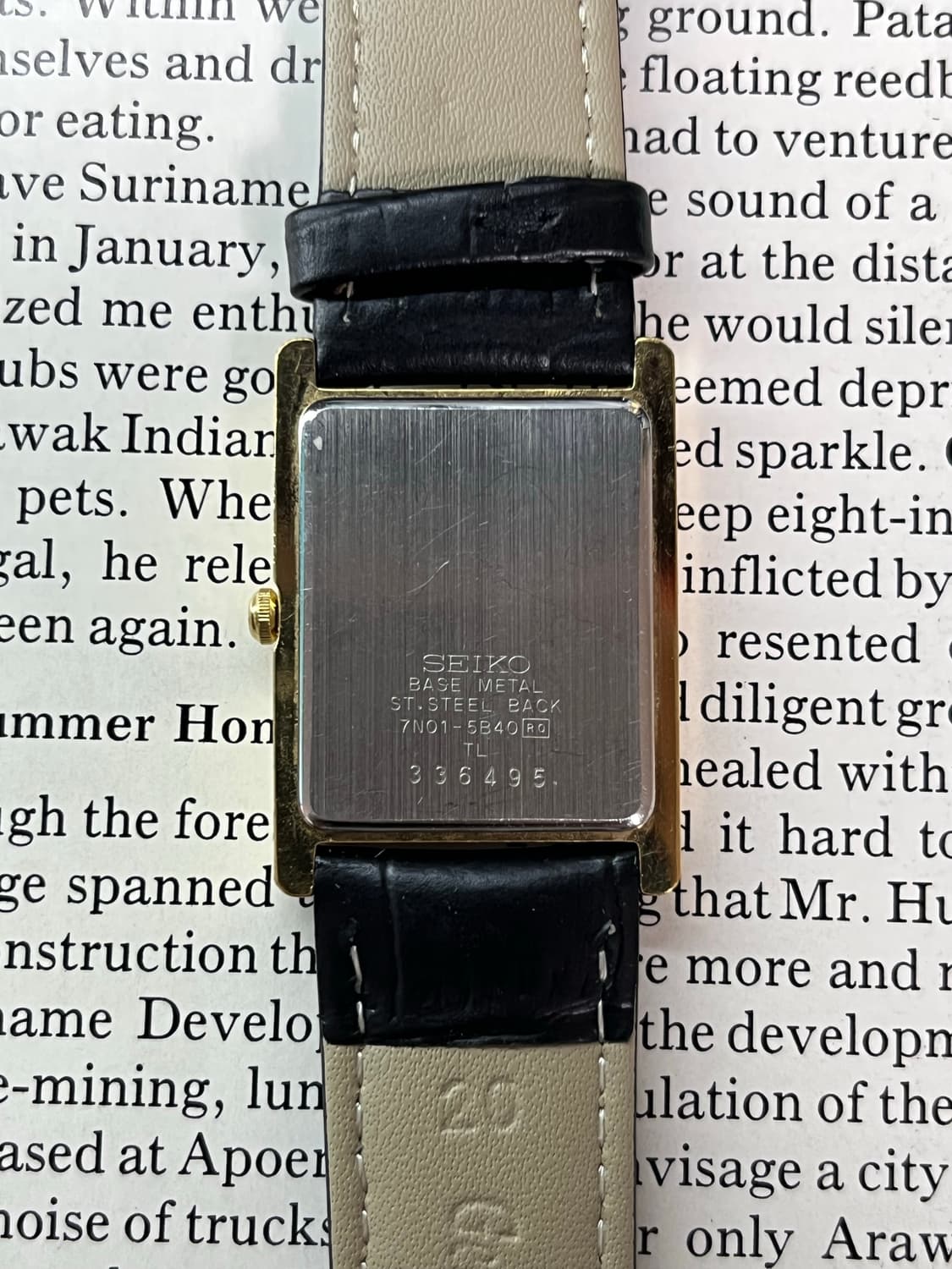 세이코 탱크 쿼츠 7N01-5B40 상품이미지4