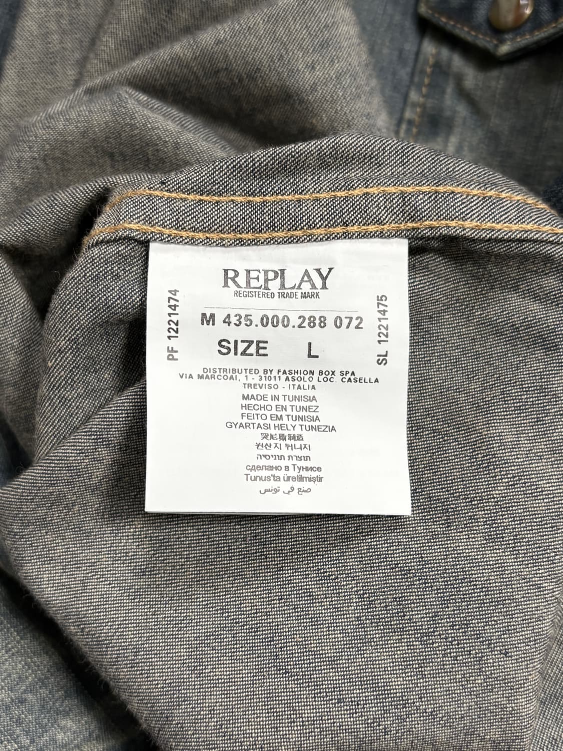 빈티지 페인팅 데님 셔츠 상품이미지10