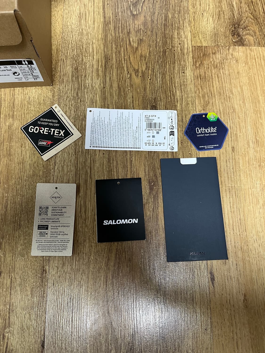 살로몬 xt-6 고어텍스 블랙 에보니 270 상품이미지4