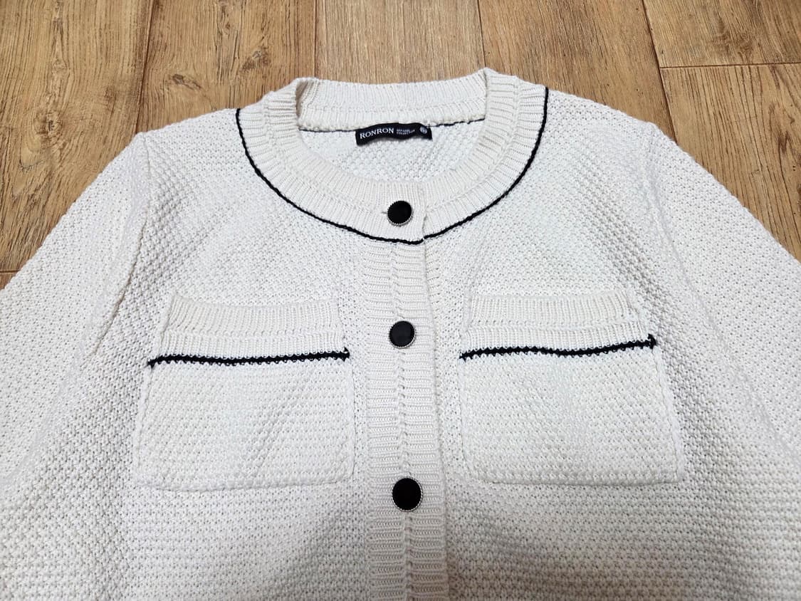 론론(RONRON) 트위드 니트가디건 55-66 상품이미지6