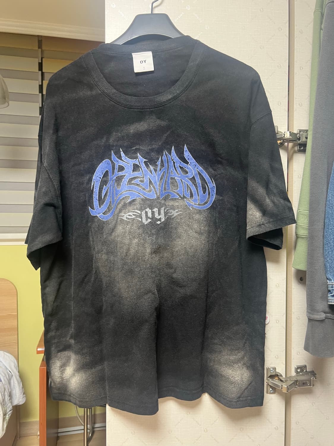 오와이 VINTAGE WASHED OPYD T-BLACK 상품이미지2