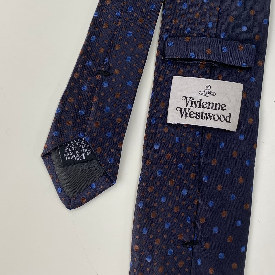  비비안웨스트우드 우주선 정품 명품 넥타이(Vivienne)7.8cm 상품이미지6