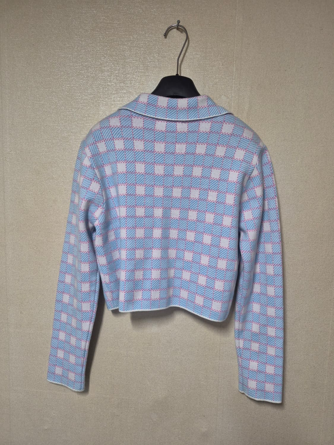 잇미샤 체크패턴 숏 가디건(자켓) 상품이미지4