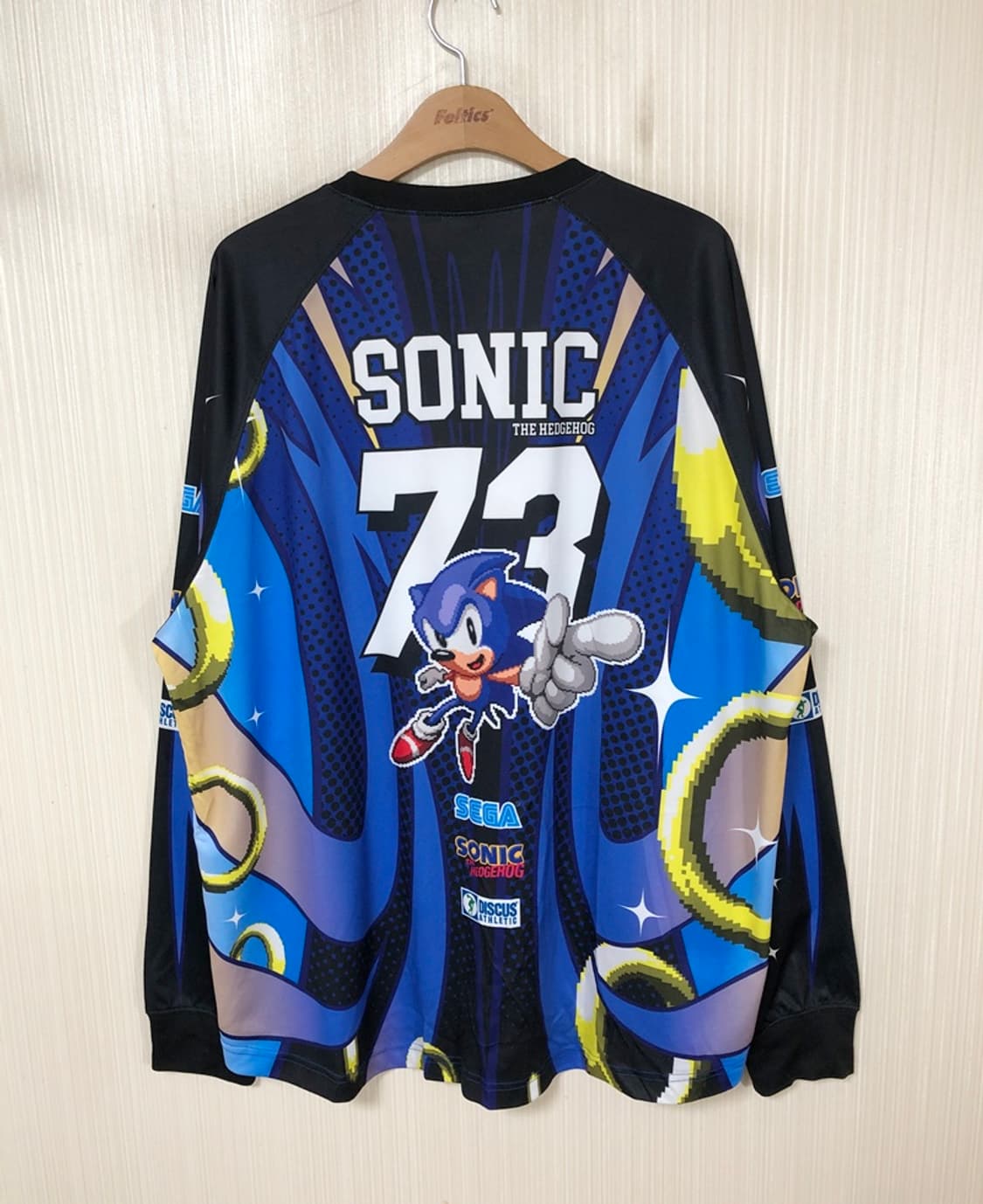 디스커스 에슬레틱XSEGA 소닉 더 헤지혹 메시롱 슬리브 블루 XL 상품이미지8