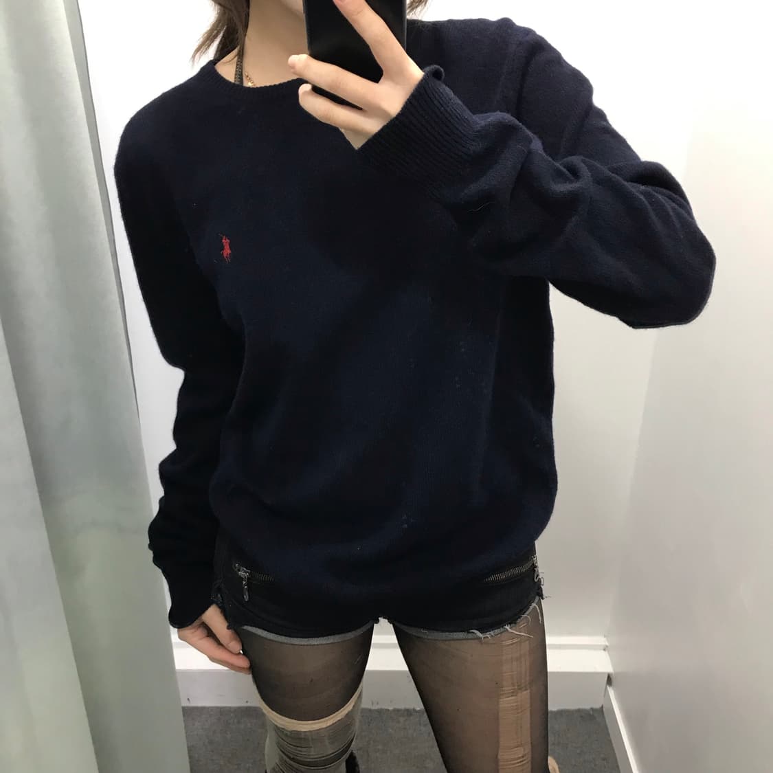폴로 네이비 램스울 니트 상품이미지1