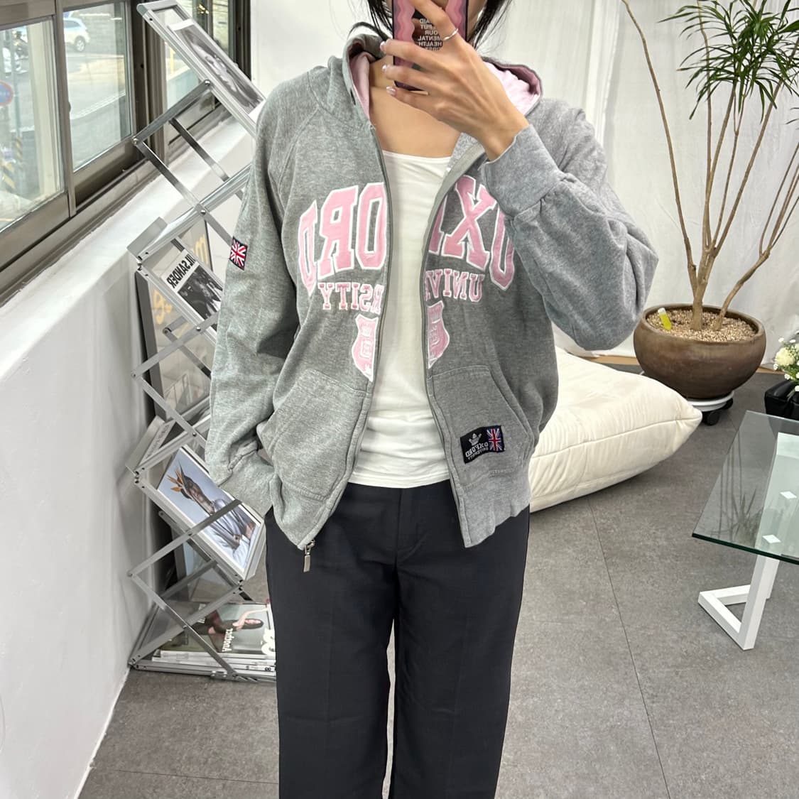 옥스퍼드 유니버시티 집업 후드 상품이미지3