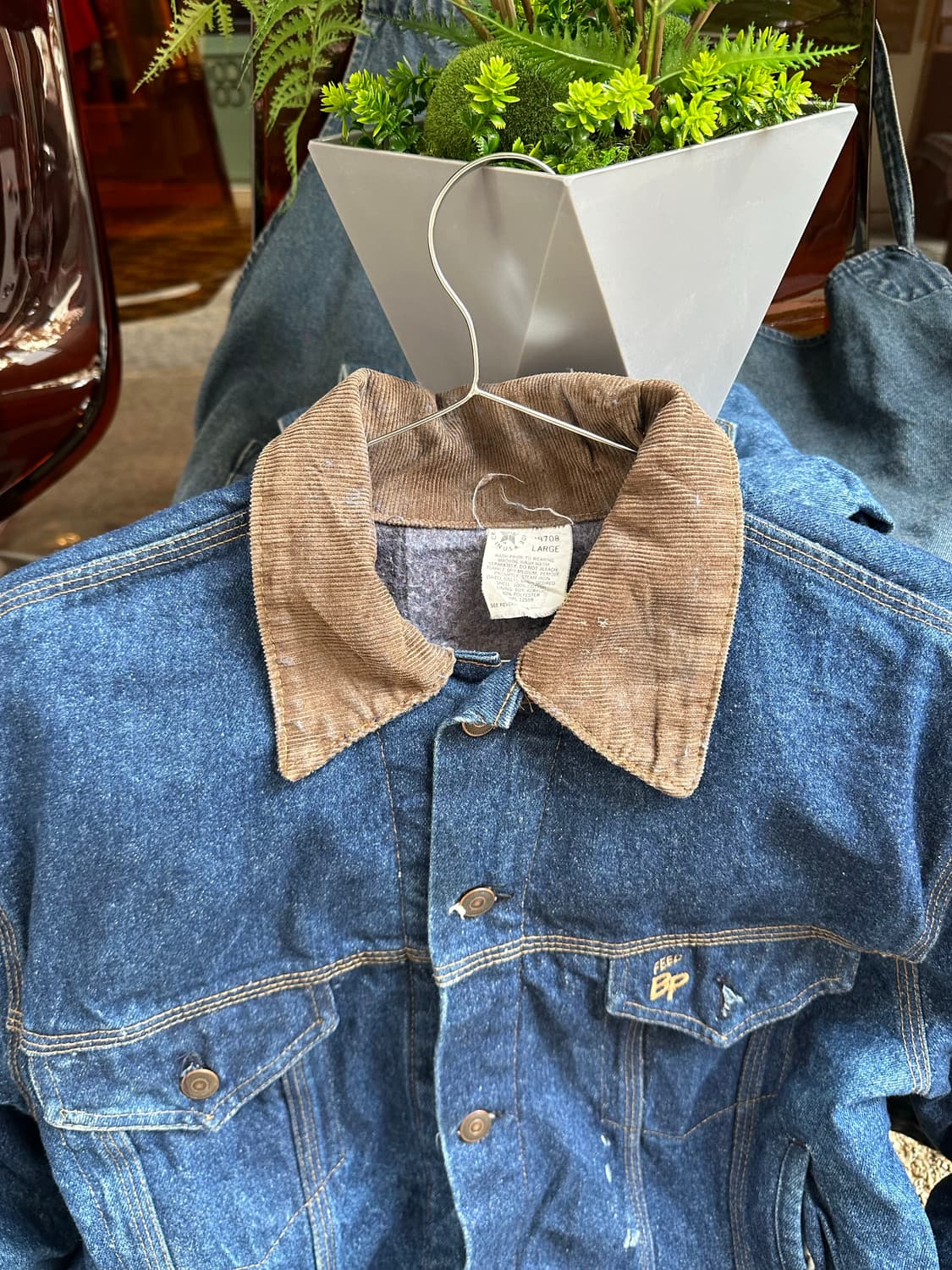 90’s wool feed BP denim jacket 상품이미지2