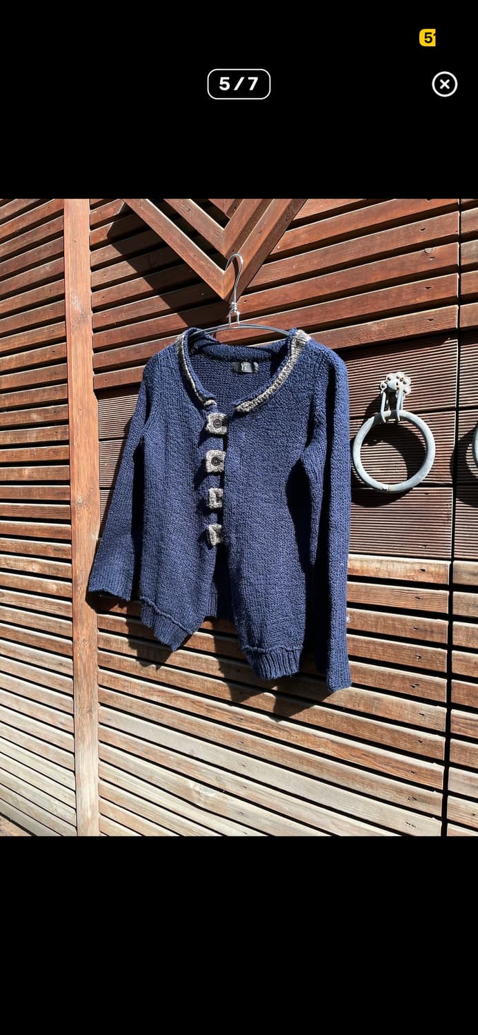 요지 야마모토 코튼 니트 가디건 상품이미지6