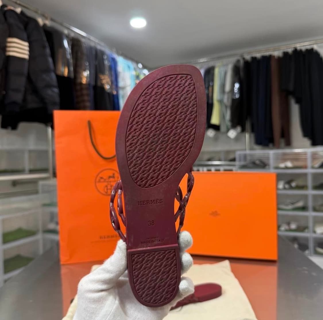 [리오브] 에르메스 아일랜드 젤리 샌들 슬리퍼 상품이미지3