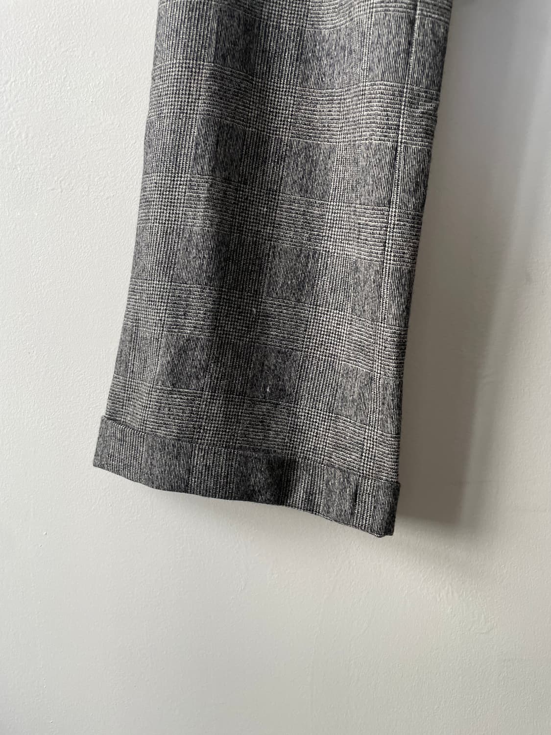 mid rise turn-up wide slacks with belt 상품이미지3