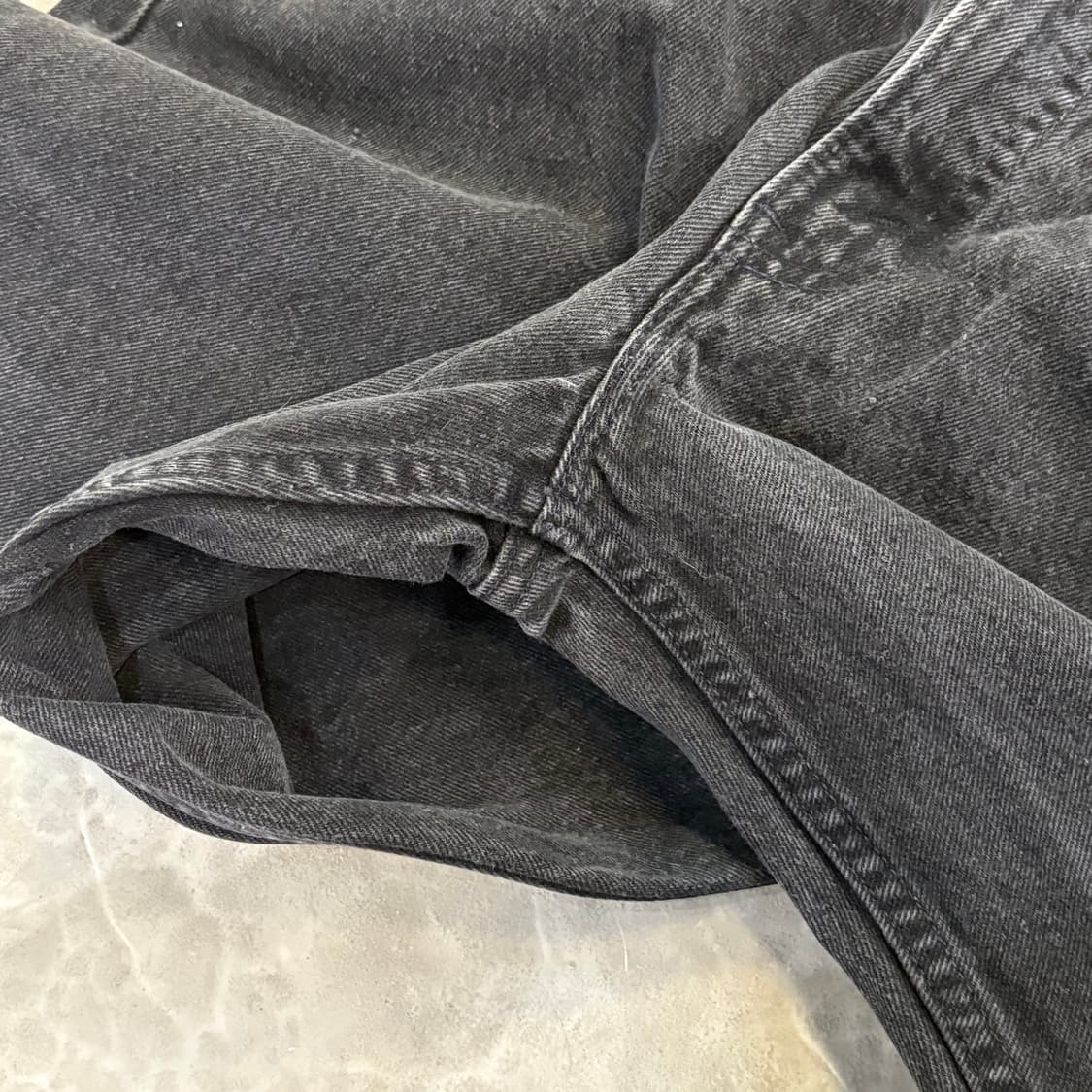 [38/32] USA 🇺🇸 리바이스 505 오렌지 탭 흑청 블랙 상품이미지10