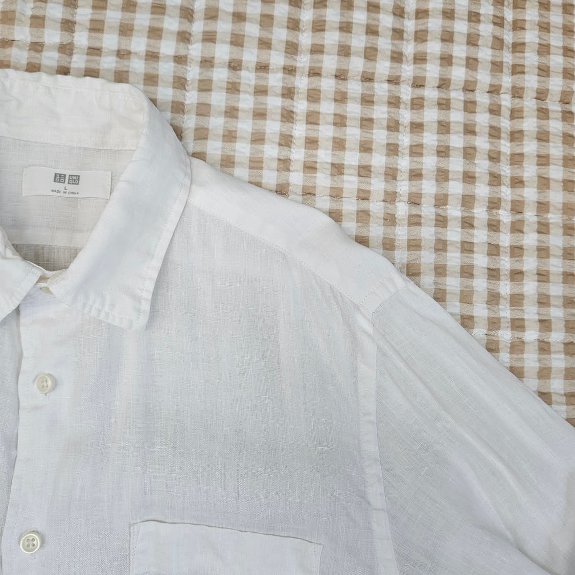 유니클로 마100 긴소매 셔츠 남자100 상품이미지3
