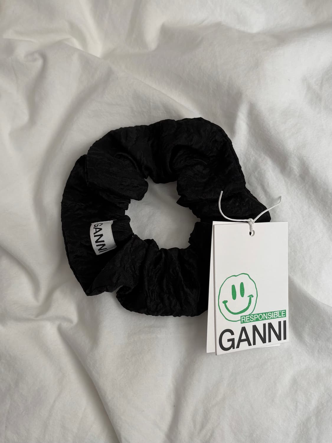 (새상품) GANNI 가니 블랙 스크런치 상품이미지1