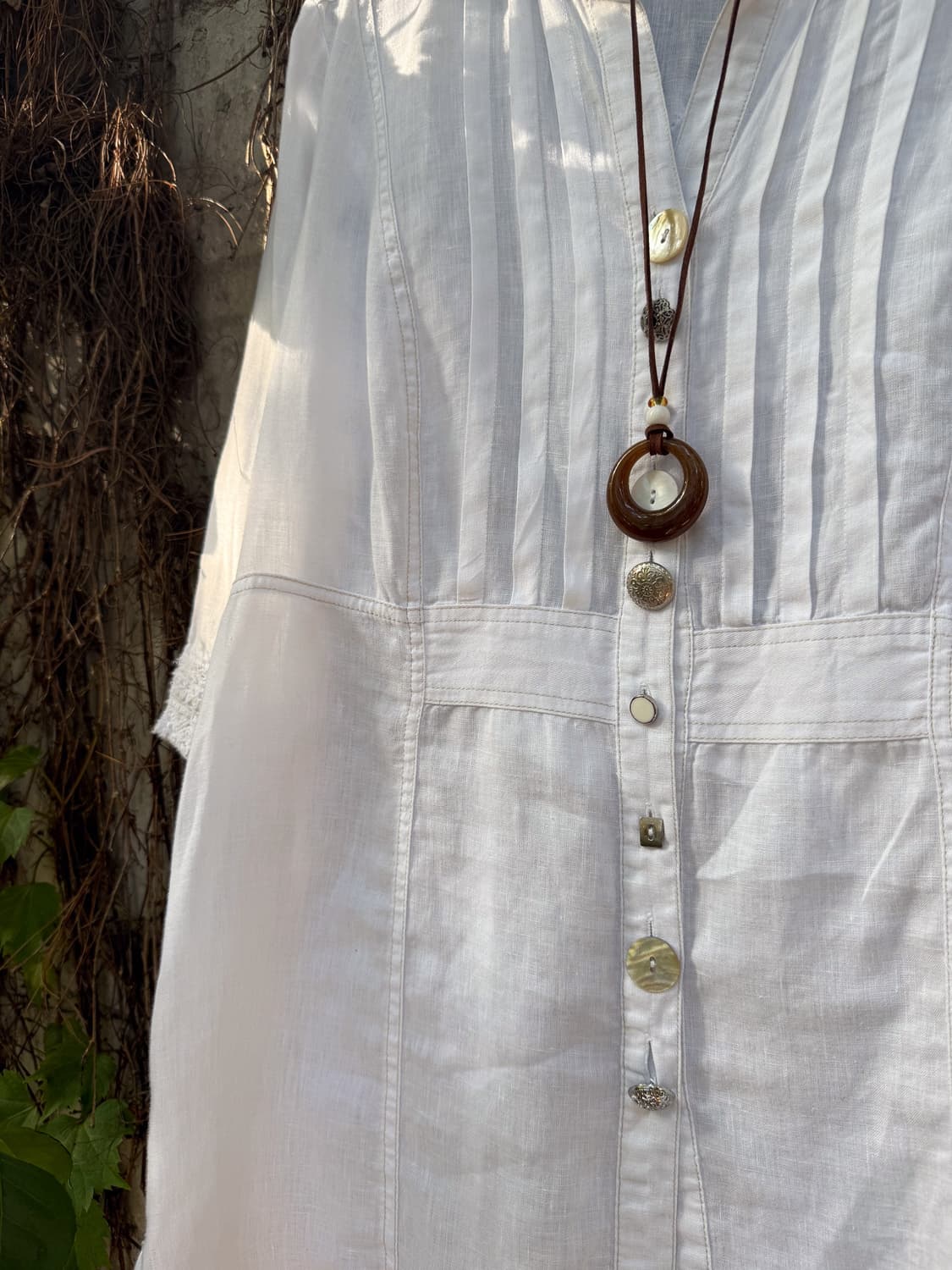 Antique Button Linen Shirt 0093 상품이미지3