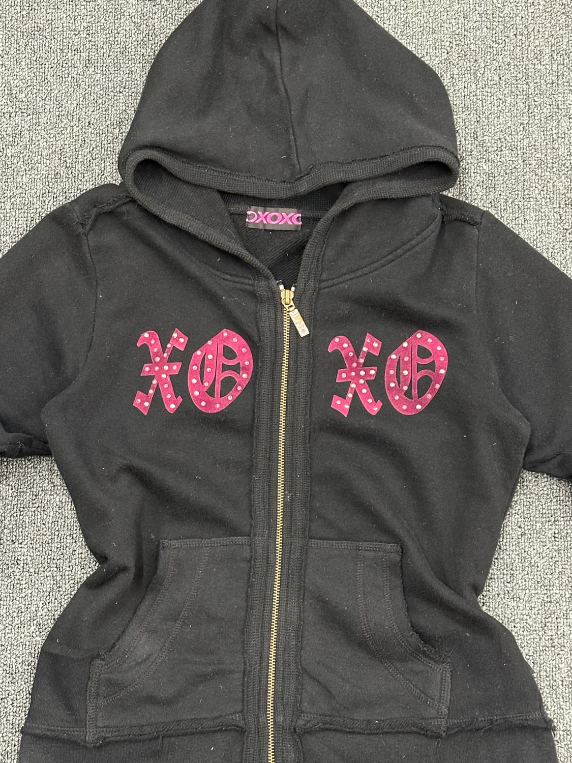 OS)일본 빈티지 xoxo y2k 여성 후드집업 상품이미지4