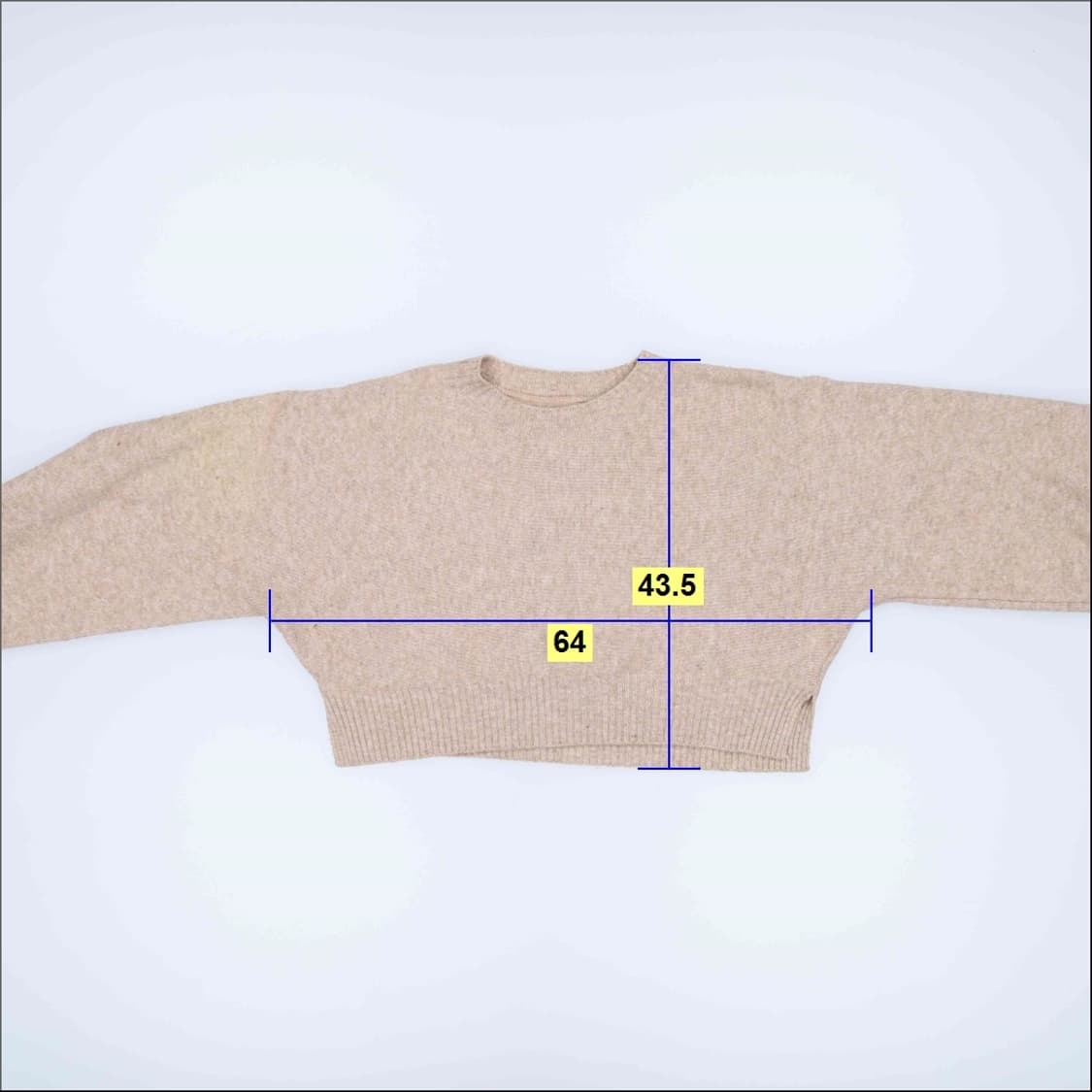 [55정도] 빈티지 여성 크롭 니트 0119H1 상품이미지3
