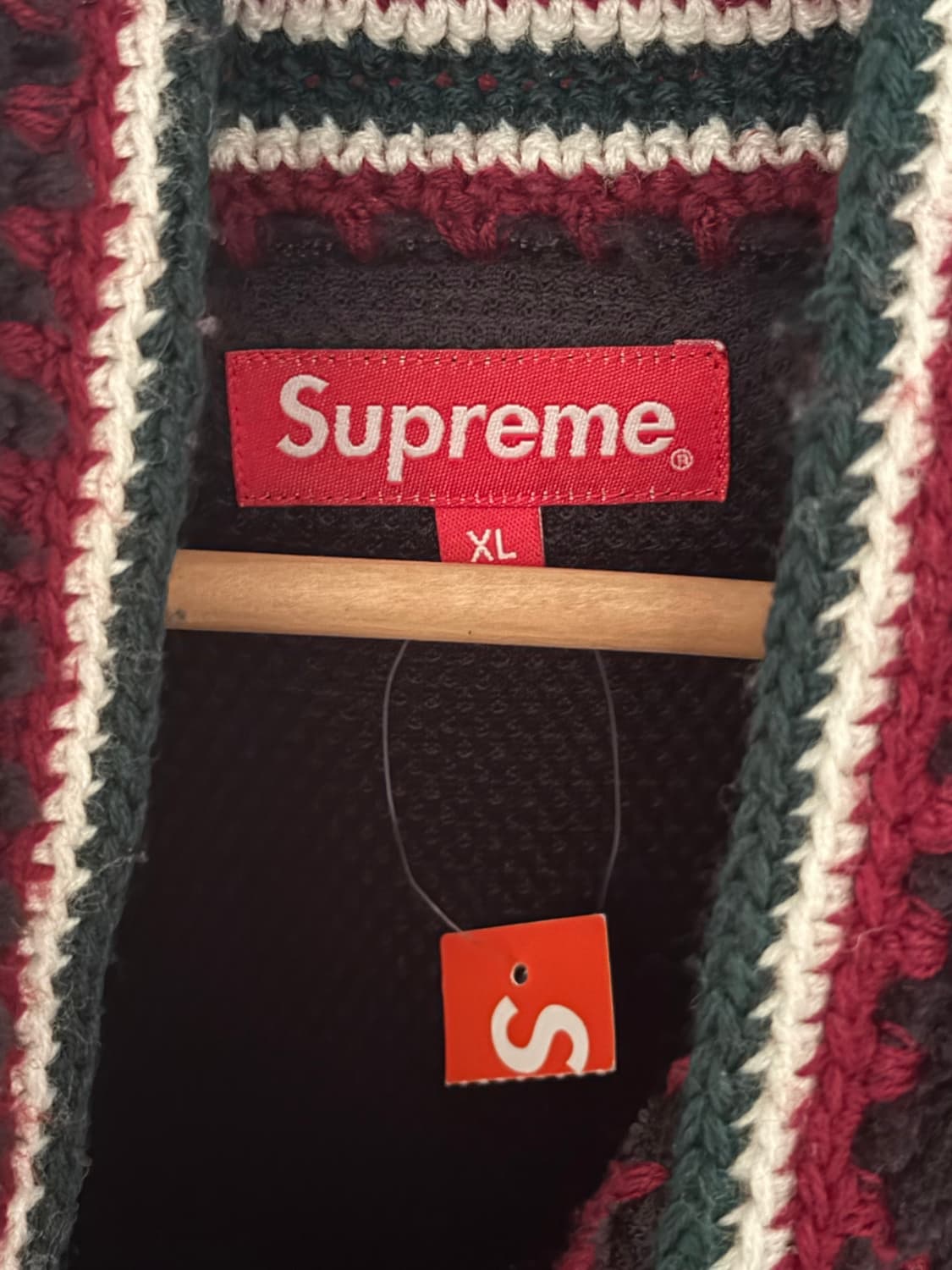 (XL) 23ss 슈프림 크로셰 엣지 후드 집업 상품이미지3