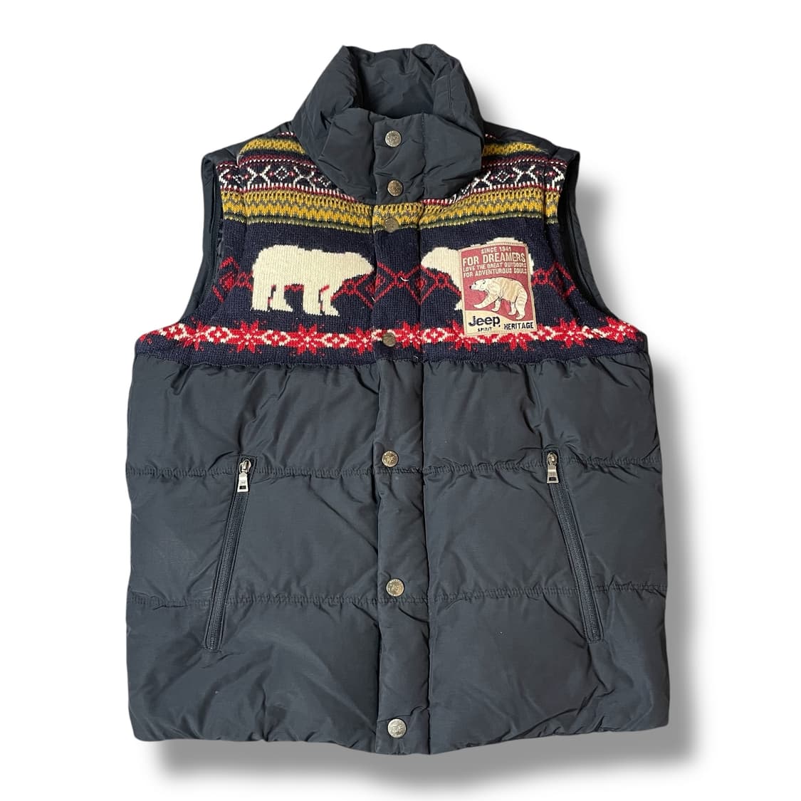 JEEP 스웨터 니트 조끼 패딩 M 상품이미지1