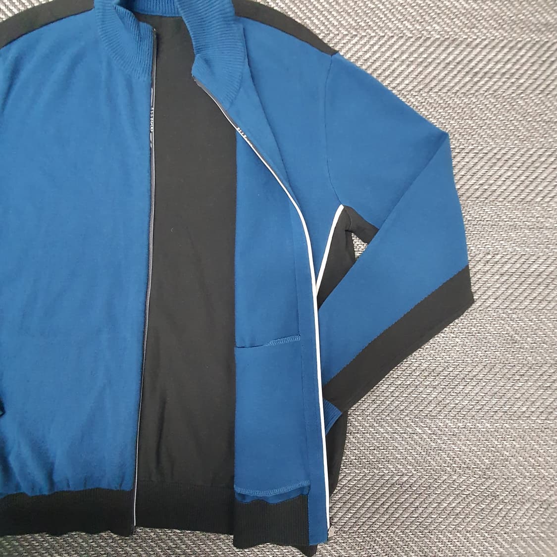 엘르골프 얇은 풀집업 가디건 남자105 상품이미지5