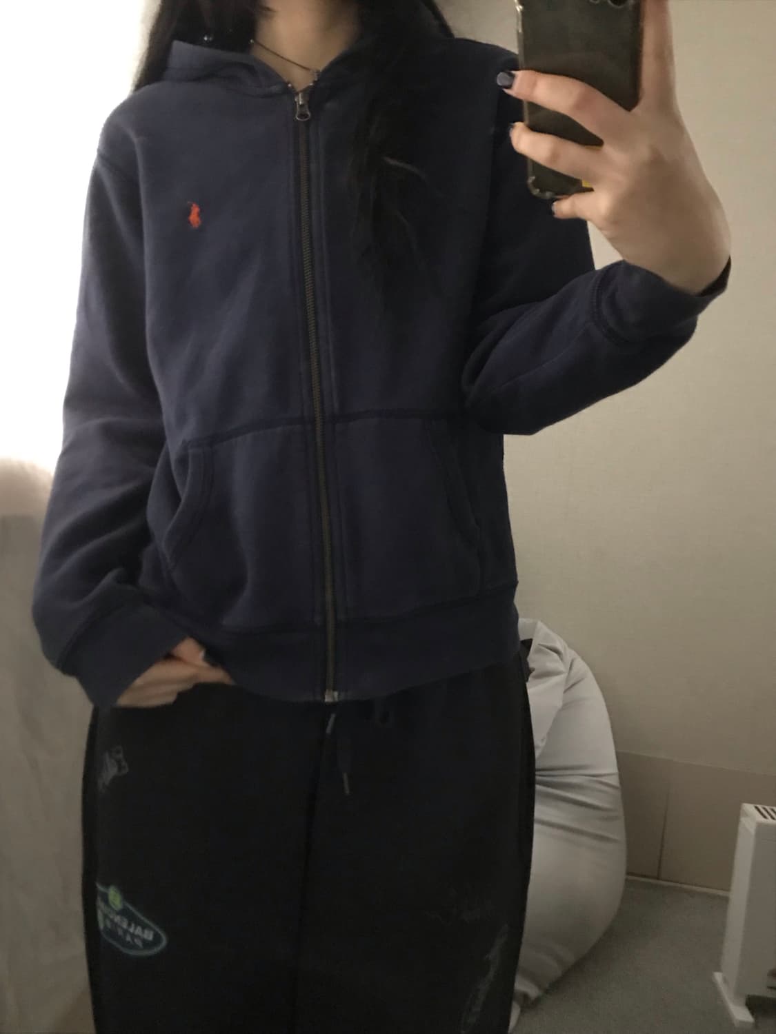 폴로 네이비 후드집업 상품이미지6