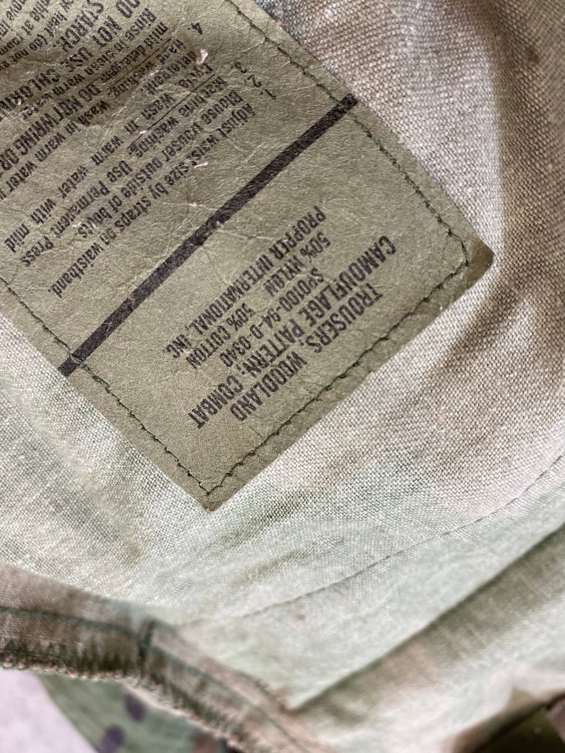 [S] 90s U.S.ARMY 미군 우드랜드 BDU카고팬츠 상품이미지9