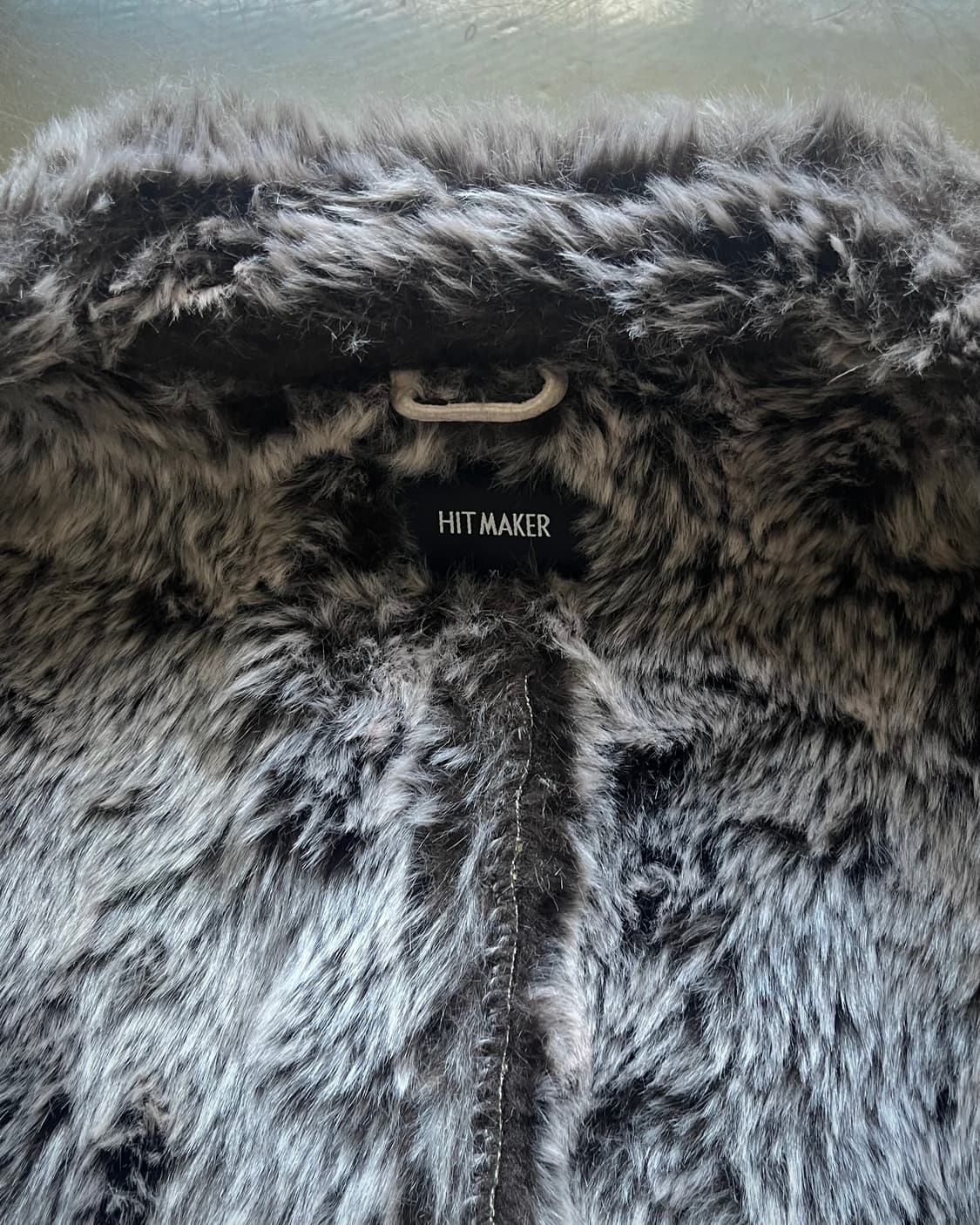 90-00s V-KEI White Faux Leather Fur JK 상품이미지8