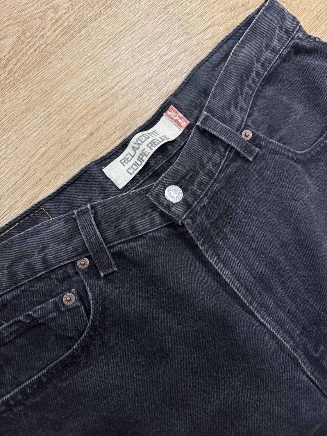 [Levis]리바이스 550 워싱 흑청 데님 (34-34) 상품이미지3