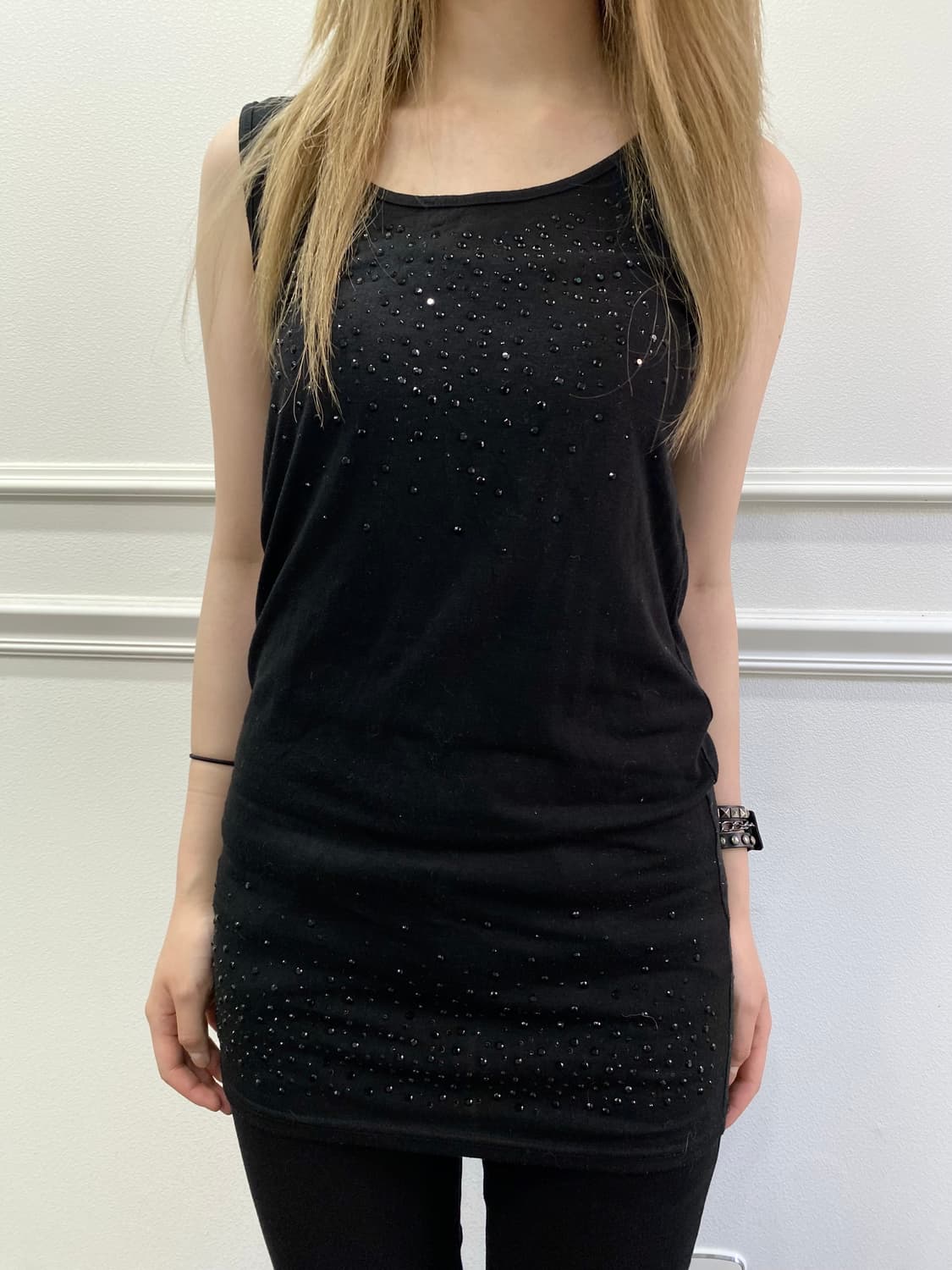 Stud Detail Punk Sleeveless 상품이미지2