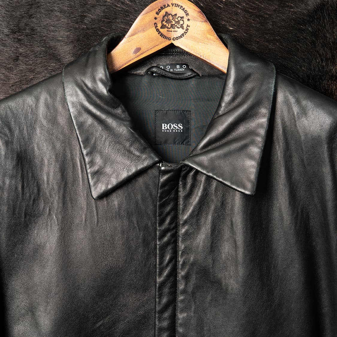 [107] 00s 휴고보스 HUGO BOSS 램스킨 레더자켓 블랙  상품이미지2