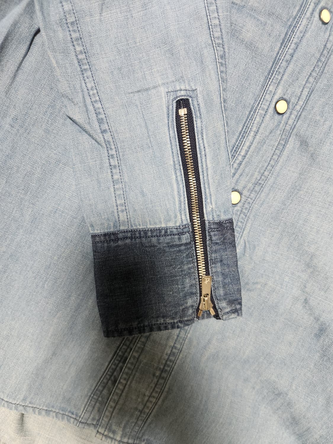 논네이티브 데님 셔츠 남방 블루 상품이미지4