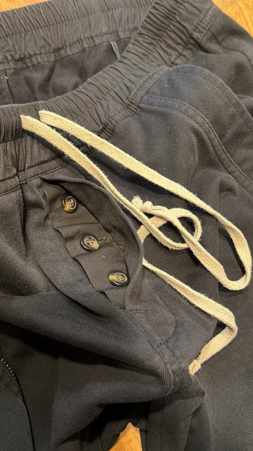 릭오웬스 블랙 포켓 조거팬츠 상품이미지3