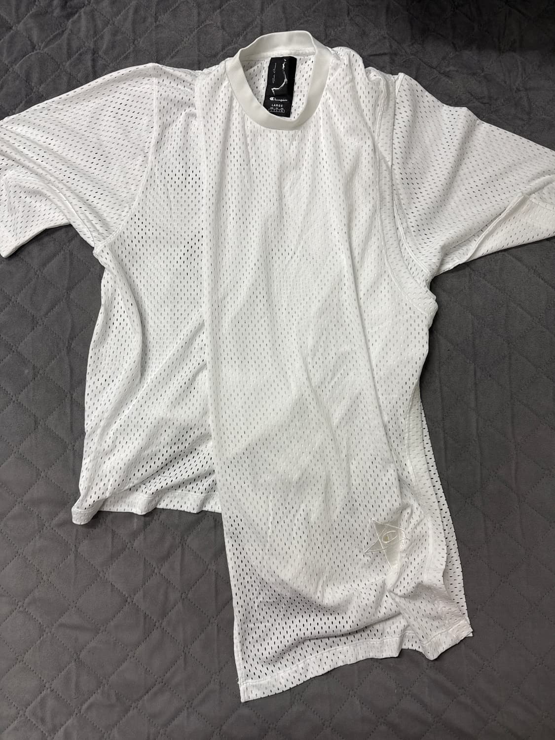 rick owens x champion mesh layered Tshir 상품이미지3