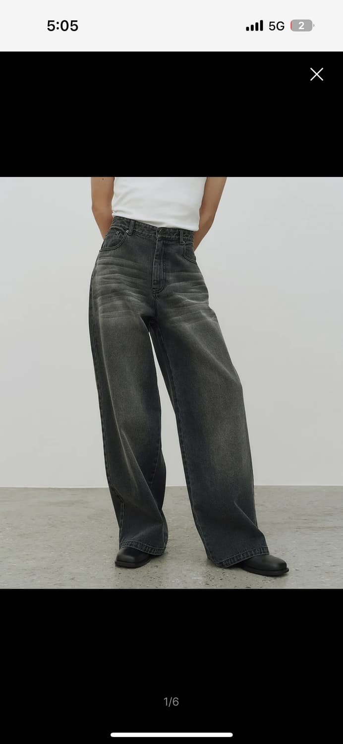 노이어 캣 워싱 데님 상품이미지1