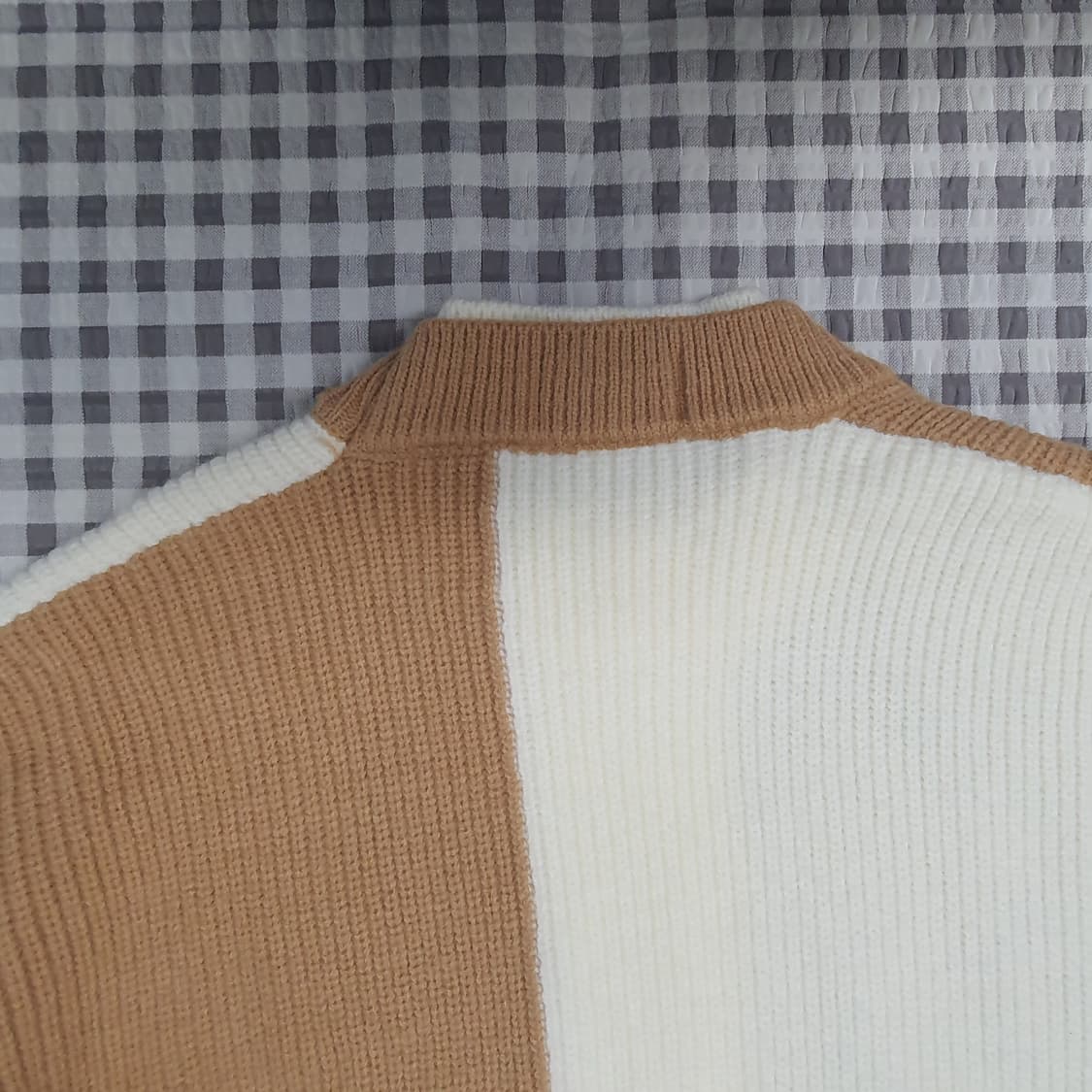 배색 니트 스웨터 남자95~100 상품이미지6