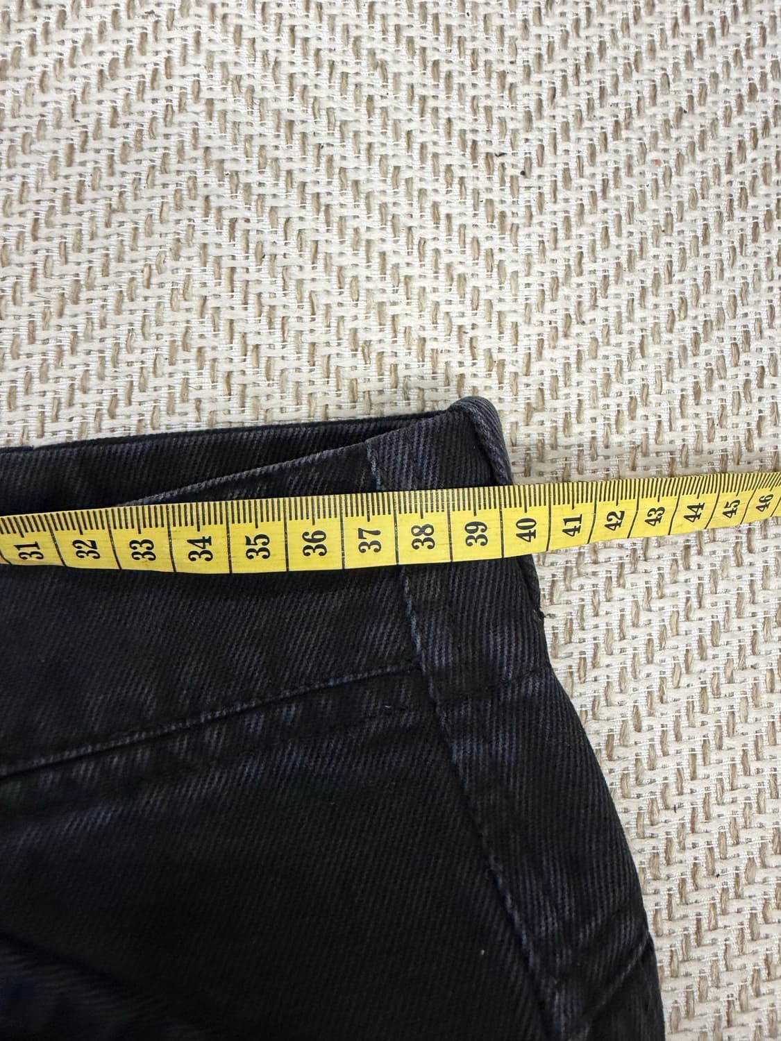 정품) 몬츄라 남성 블랙 데님팬츠 S 상품이미지9