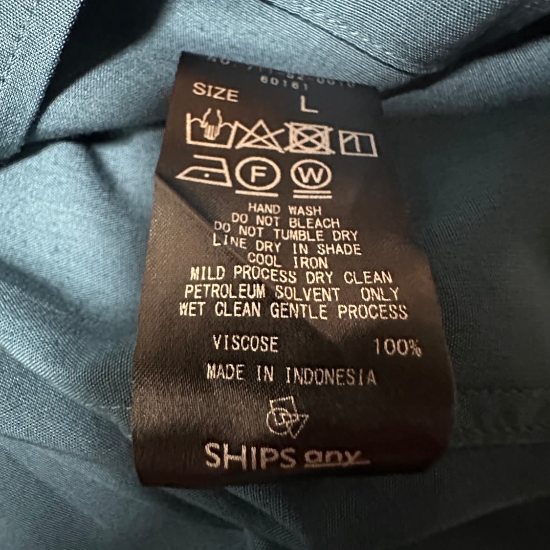 SHIPS viscose 100% open shirt 상품이미지4