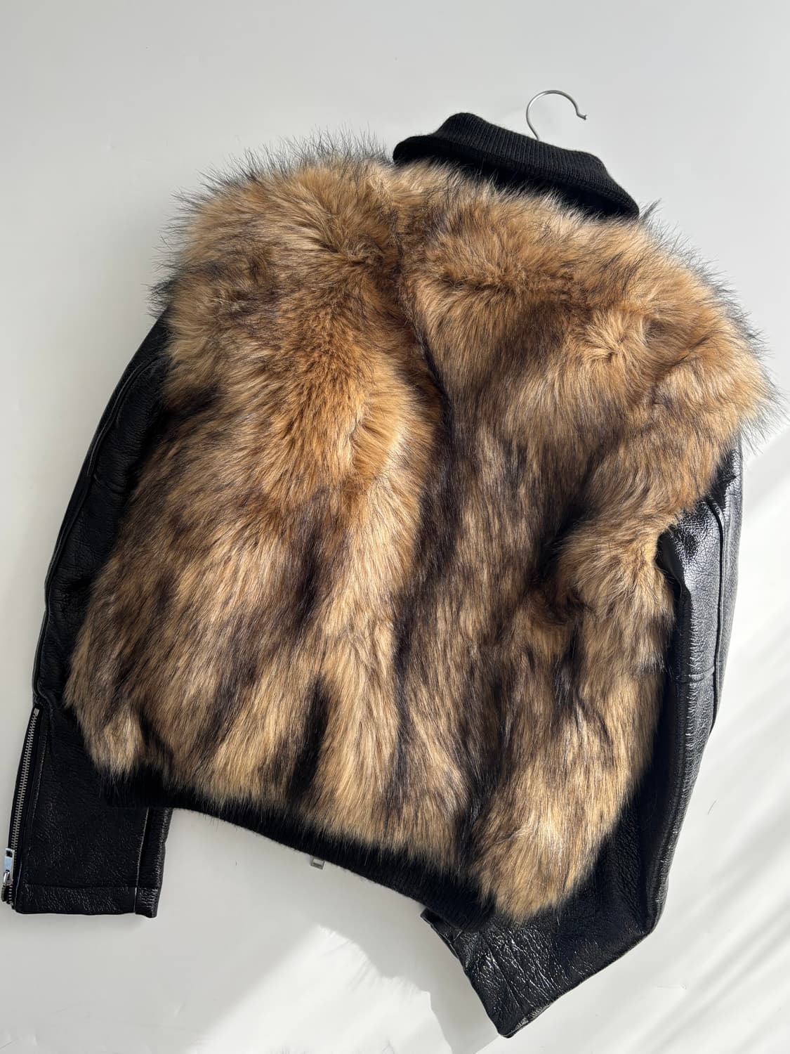 Diesel 디젤 퍼 레더 자켓 상품이미지8