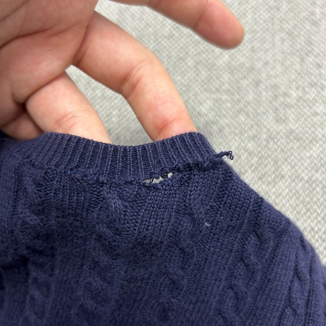 폴로 우먼스 케이블 니트 가디건(18) 상품이미지6