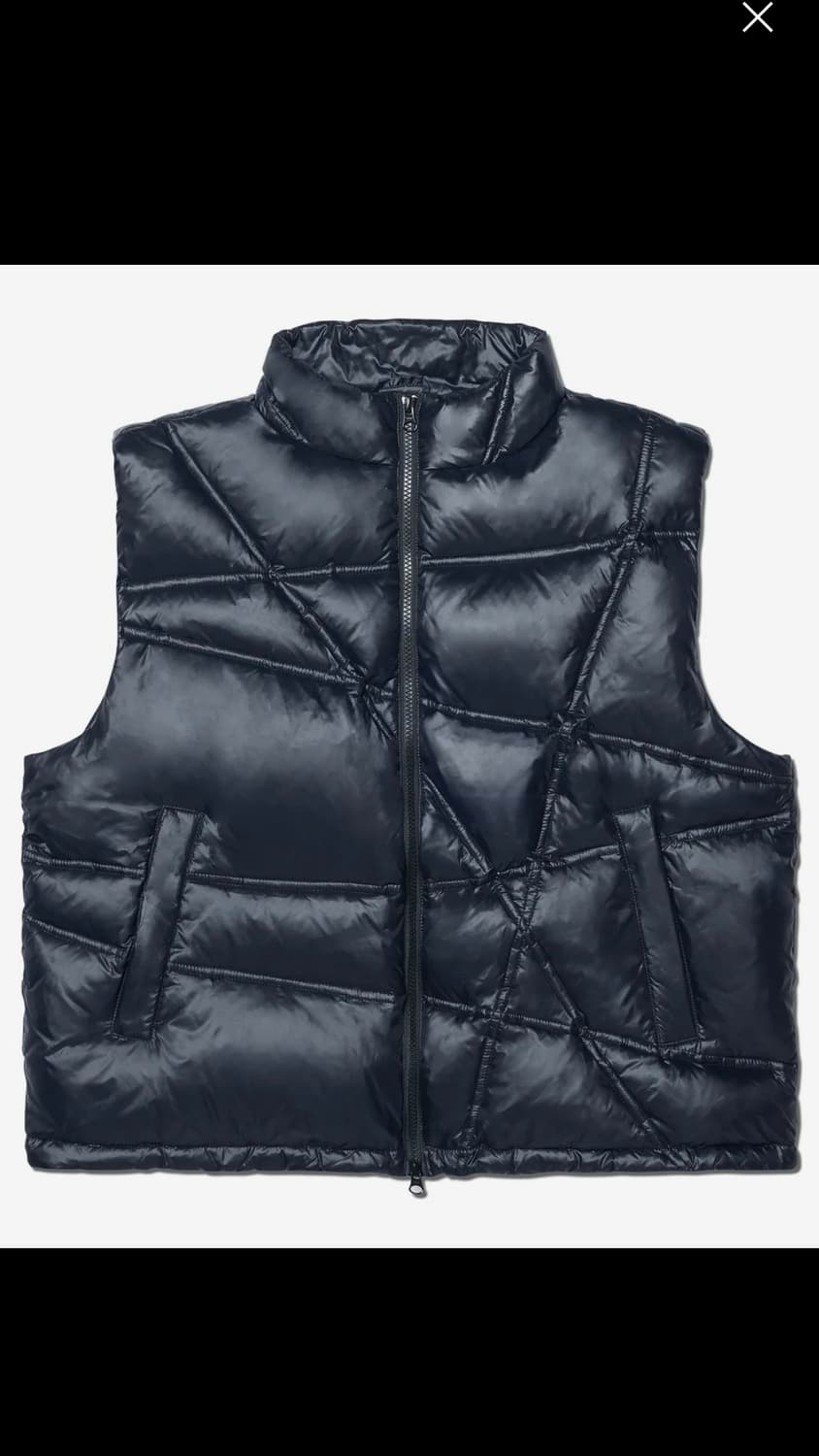 (미개봉) 노매뉴얼 패딩조끼 L 글로시 블랙 팔아요 상품이미지3