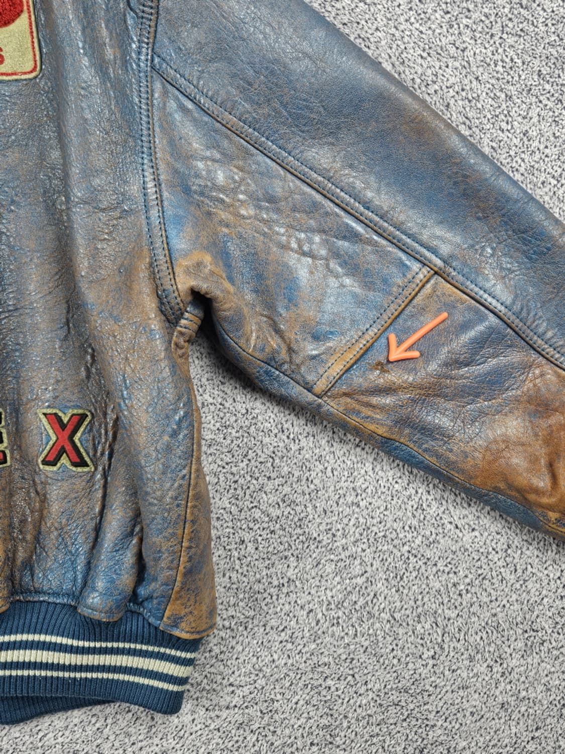 아비렉스 모호크스 내셔널 플레이오프 가죽자켓 ( M ) / 10000 상품이미지10