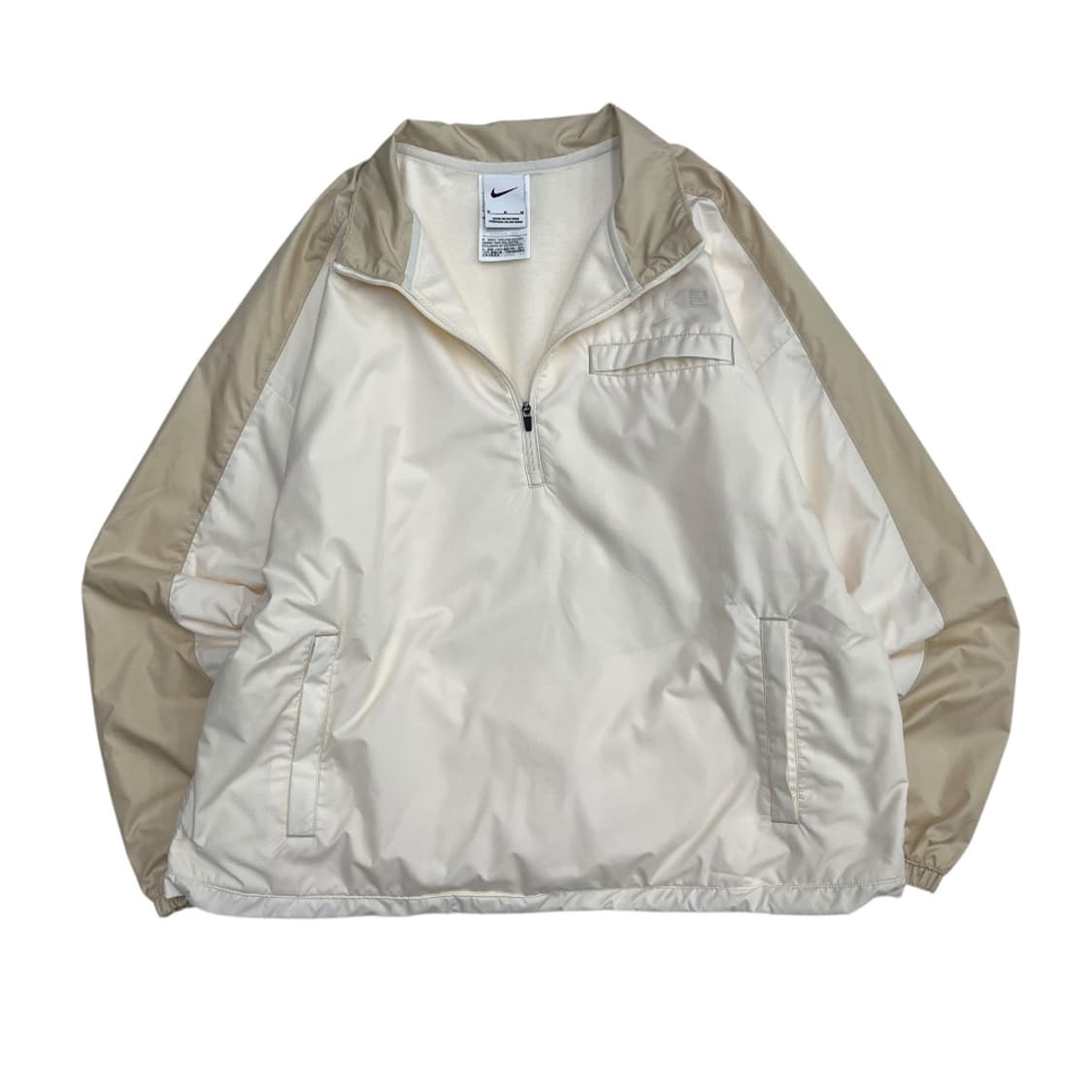 나이키 아이보리 배색 반집업 아노락 M 상품이미지2